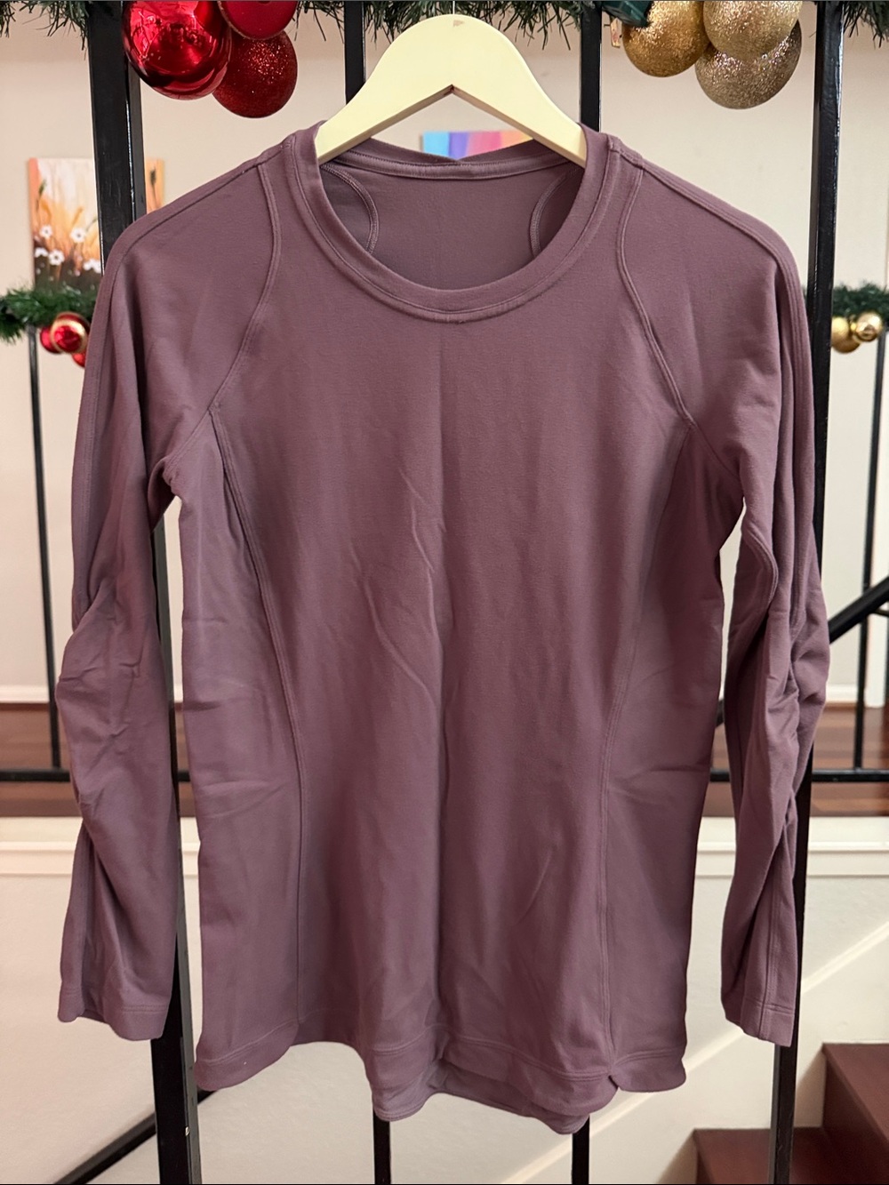 lululemon athletica Long Sleeve Crewneck Top - Mauve Plum